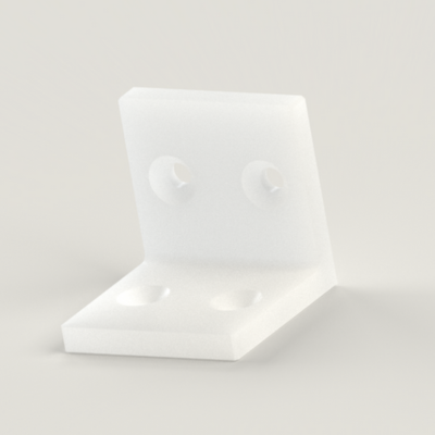 PTFE ブラケットの樹脂加工の製作・見積もり事例