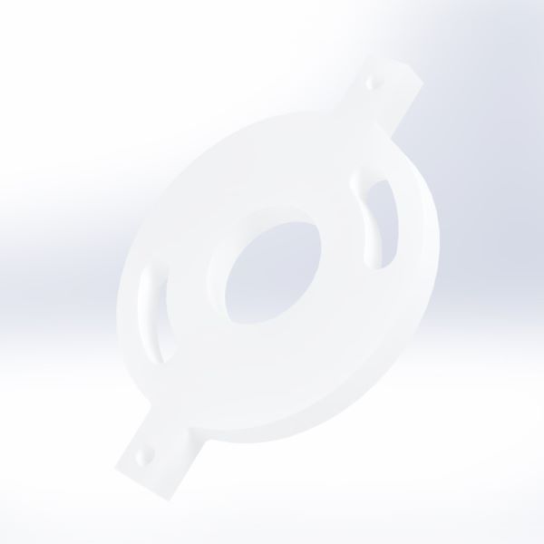 PTFE タブ付フローディスクの樹脂加工の製作･見積もり事例