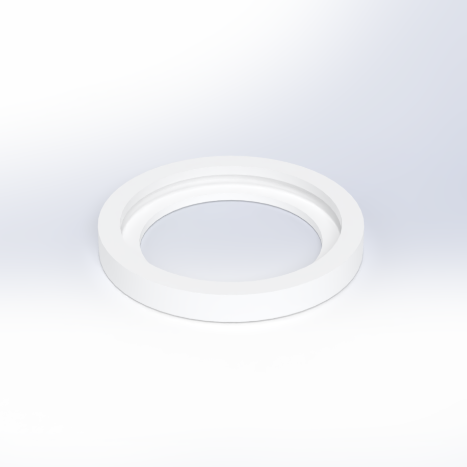 PTFE インターロックリング(下)の樹脂加工の製作・見積もり事例