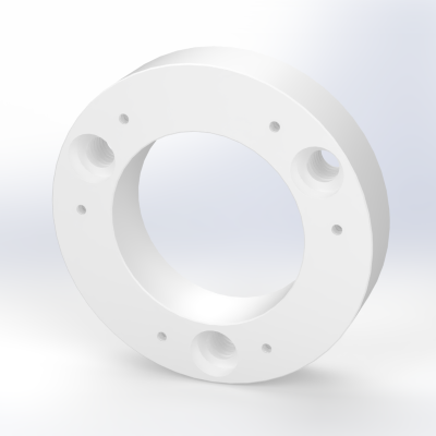 PTFE スペーサーの樹脂加工の製作・見積もり事例