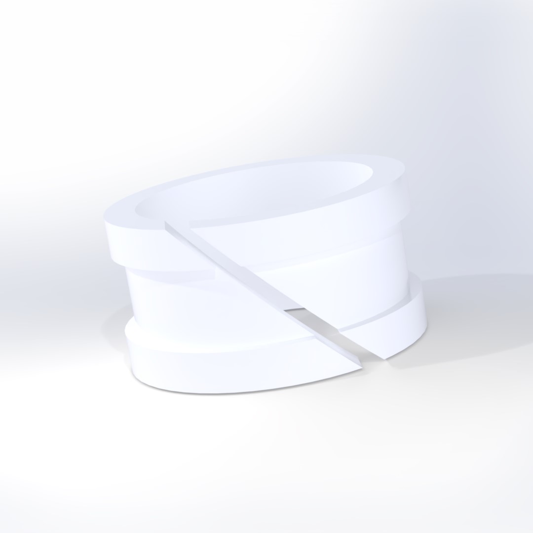 PTFE スリット入りカラーの樹脂加工の製作･見積もり事例