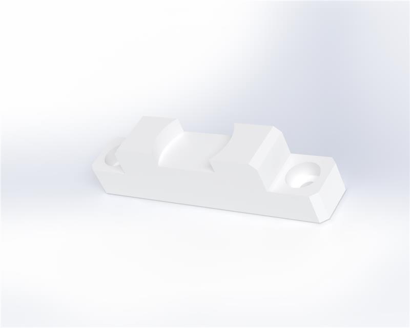 PTFE センターガイドブロックの樹脂加工の製作・見積もり事例